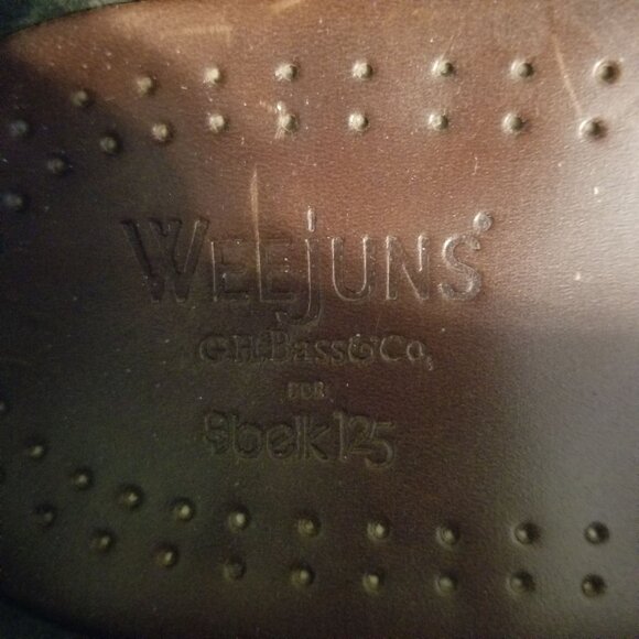 Bass Weejuns 9D Brown Black 2 Tone‎ Leather Penny Loafers CARL Preppy main image 7